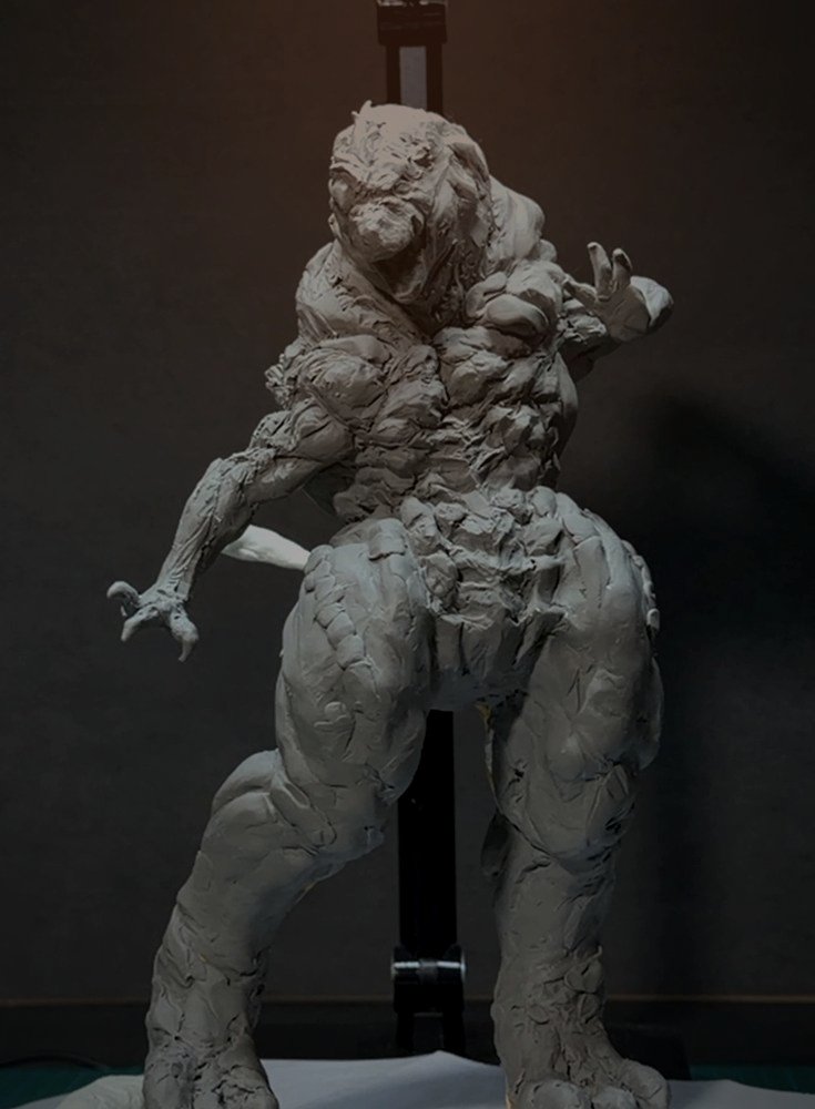 阿樹羅の復元像 獣脚類型（正面）